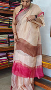 Rosy Beige Kota Silk Saree - KTS3