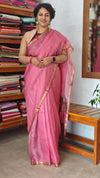 Blush Pink Kota Silk Saree - KTS3