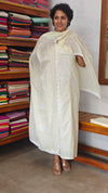 Pale Yellow Cotton Chikankari Suit