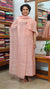 Peach Pink Bamboo Tussar silk suit