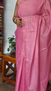 Blush Pink Kota Saree with Cutwork - 409M - 2