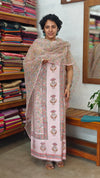 Light Pink Block Printed Chanderi Suit with Kota Doria Dupatta