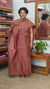 Chocolate Brown Lined Noil Tussar Silk Suit