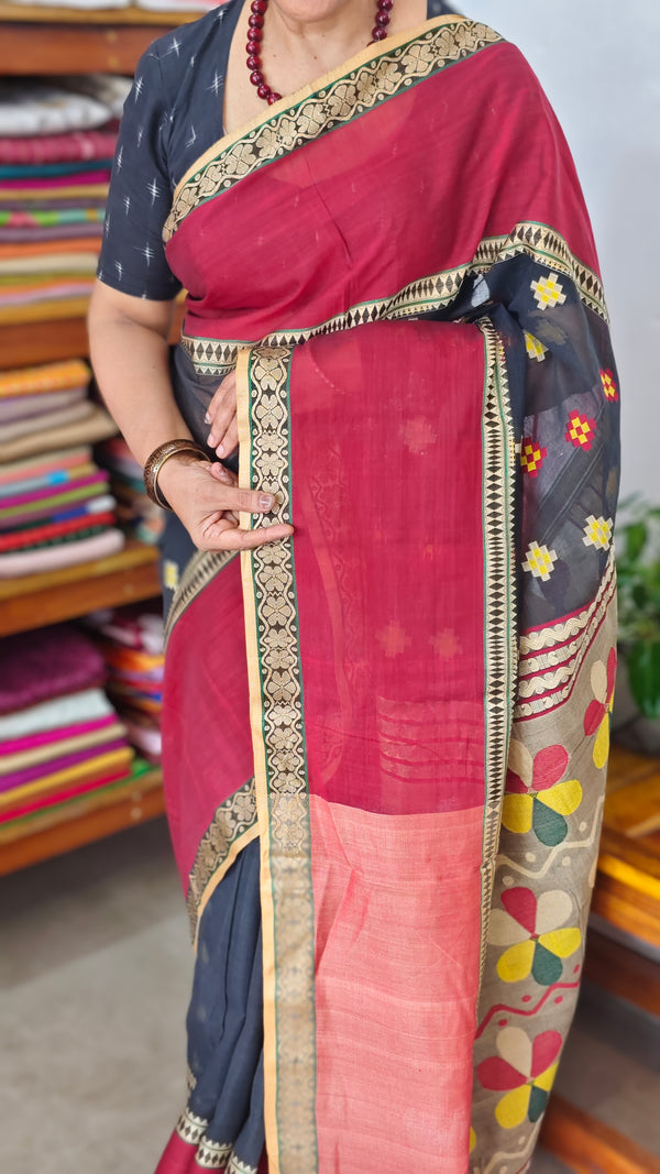 Handloom Bengal Cotton Saree