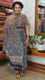 Blue, Beige and Black Block Printed Kota Doria Suit - GD331
