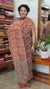 Black and Brick Red Block Printed Kota Doria Suit - GD331