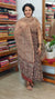 Black, Beige and Brick Red Block Printed Kota Doria Suit - GD331
