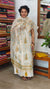 Off White Block Printed Cotton Suit with Kota Doria Dupatta