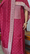 Maroon Banarasi Suit