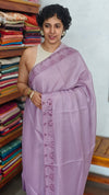 Light Lavender Net Kota Saree with Cutwork - 409M