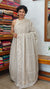 Greige Net Kota Saree with Cutwork -409M