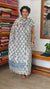 Off White and Blue Super Net Kota Suit