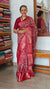 Cherry Red Banarasi Dola Silk Saree