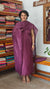 Wine Purple Semi Tussar Silk Suit - EAY6
