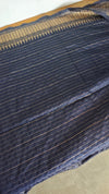 Dark Blue Mini Check Semi Silk Saree - BGR8