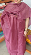 Wine Maroon Semi Silk Suit - EAY6