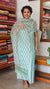 Aqua Blue Chanderi Suit with Kota Doria Dupatta