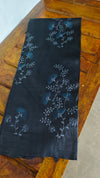 Black Embroidered Tussar Silk Saree - ADR28