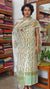Green - Teal and Mustard Cotton Suit with Kota Doria Dupatta - CNA8