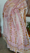 Pink and Mustard Cotton Suit with Kota Doria Dupatta - CNA8