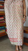 Off white and Pink Super net kota suit
