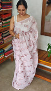 Lilac kota Sareewith Embroidery - 425NJ