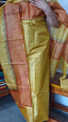 Mustard Printed Tussar Silk Suit - PTS25