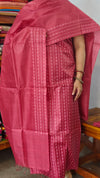 Dark Pink Noel Tussar Silk Suit - MNT4