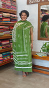 Green Batik Printed Cotton Suit - 1