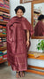 Deep Maroon Tussar Silk Suit - PT18