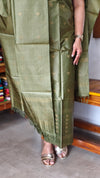 Basil Green Tussar silk Suit - PT18