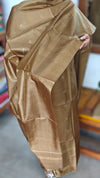 Mustard Brown Tussar Silk Suit - PT18