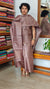 Muted Mauve Woven Tussar Silk Suit - BCE3