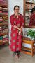 Dark Red Printed Cotton Kurti