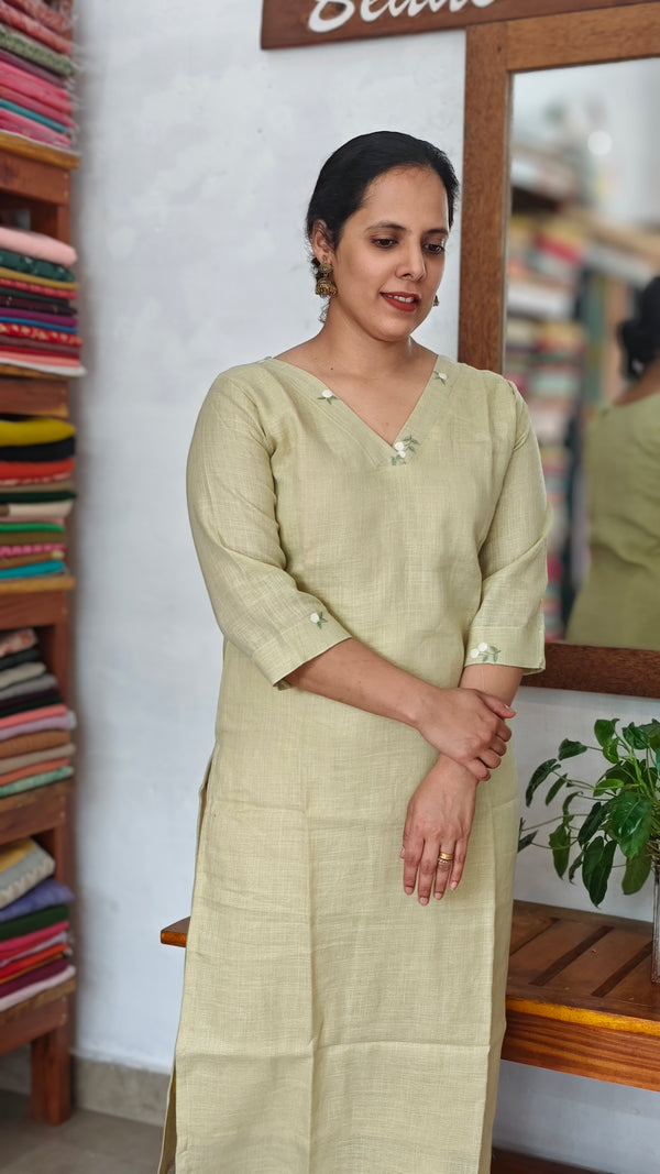 Linen Cotton Kurti