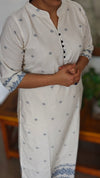 Linen Cotton Collared Kurti