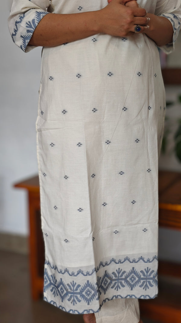 Linen Cotton Collared Kurti