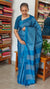Azure Blue Semi Tussar Silk Saree - TF51