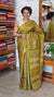 Mustard Green Semi Tussar Silk Saree - TF51