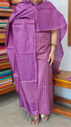 Orchid Purple Noel Tussar Silk suit - MNT4 - 2