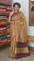 Brown Beige with Wine Border Kota Silk Saree - KTS3 - 107PR