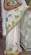 Hand Painted Kerala Saree