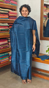 Classic Blue Tussar Silk Suit - PT18
