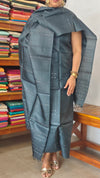 Dark Grey Tussar Silk Suit - PT18