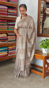 Greyish Beige Semi Silk Saree - GC42