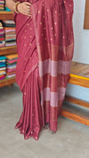 Maroon Semi Silk Saree - GC42
