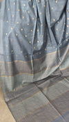 Agean Blue Semi Silk Saree - GC42