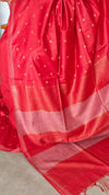 Chilli Red Semi Silk Saree - GC42