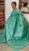 Sea Green Semi Tussar Silk Saree - 34NU