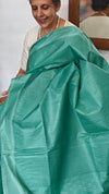 Sea Green Semi Tussar Silk Saree - 34NU